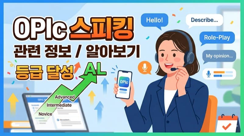 OPIc(오픽) 시험 완벽 정리 – 등급 체계부터 AL 취득 전략까지